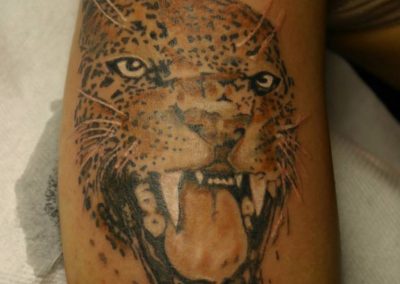 Tatuaggi Bologna franziskaevengelista leopard tattoo animalier tatuaggio braccio