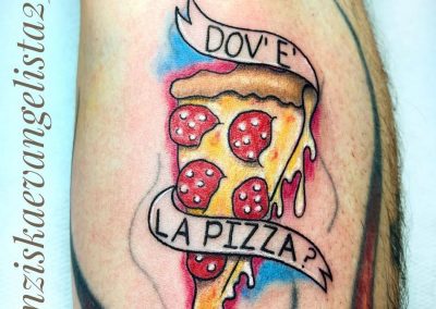 pizza tattoo Tatuaggi Bologna franziskaevengelista wonderland.ink